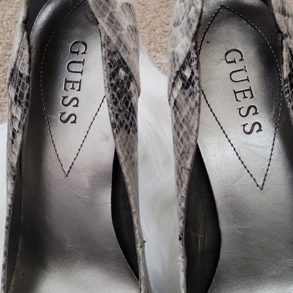 Guess Gwynn Snake Print Platform Heels - Picture 8 of 8